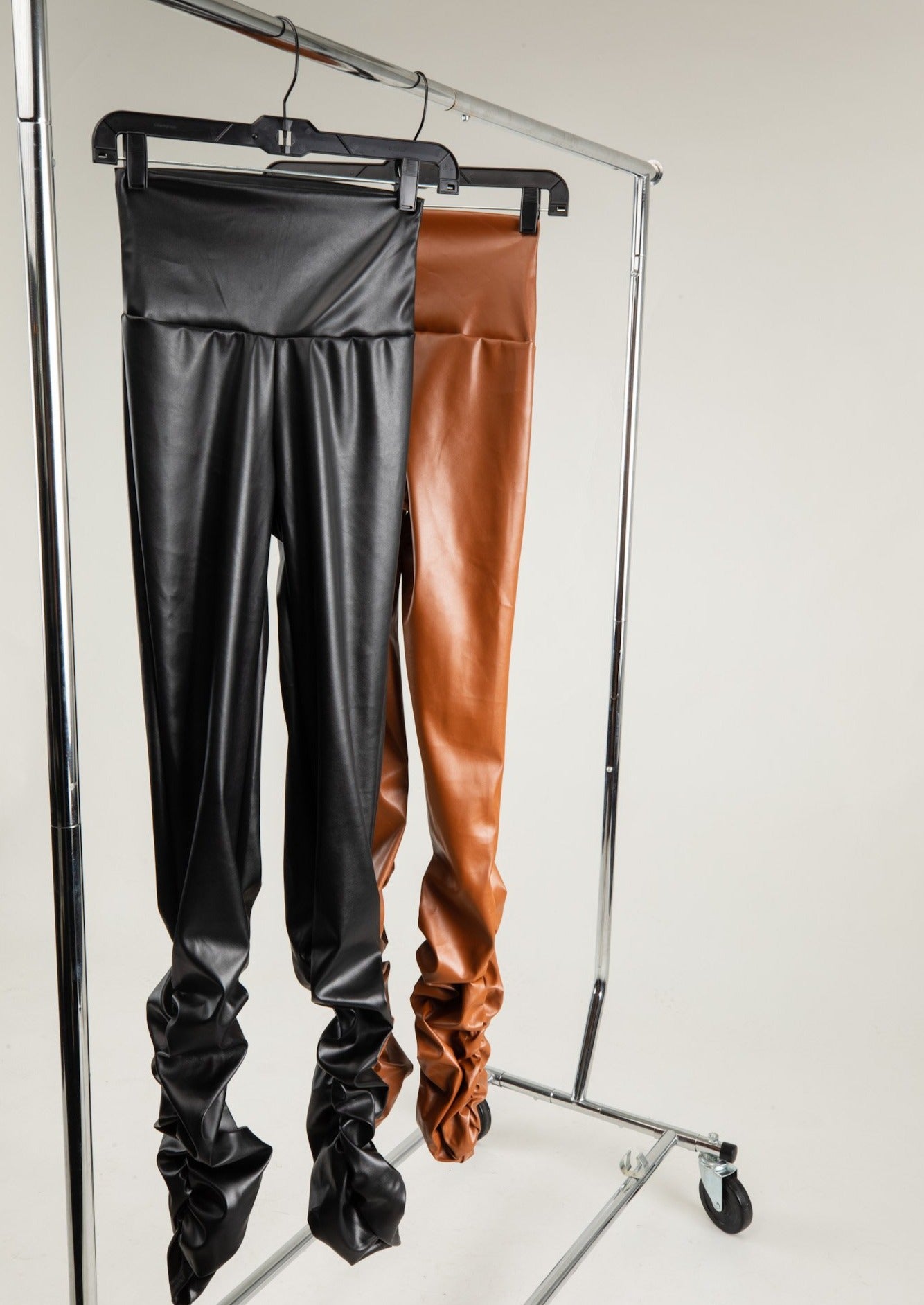 After 5 Faux Leather Pants - Cognac